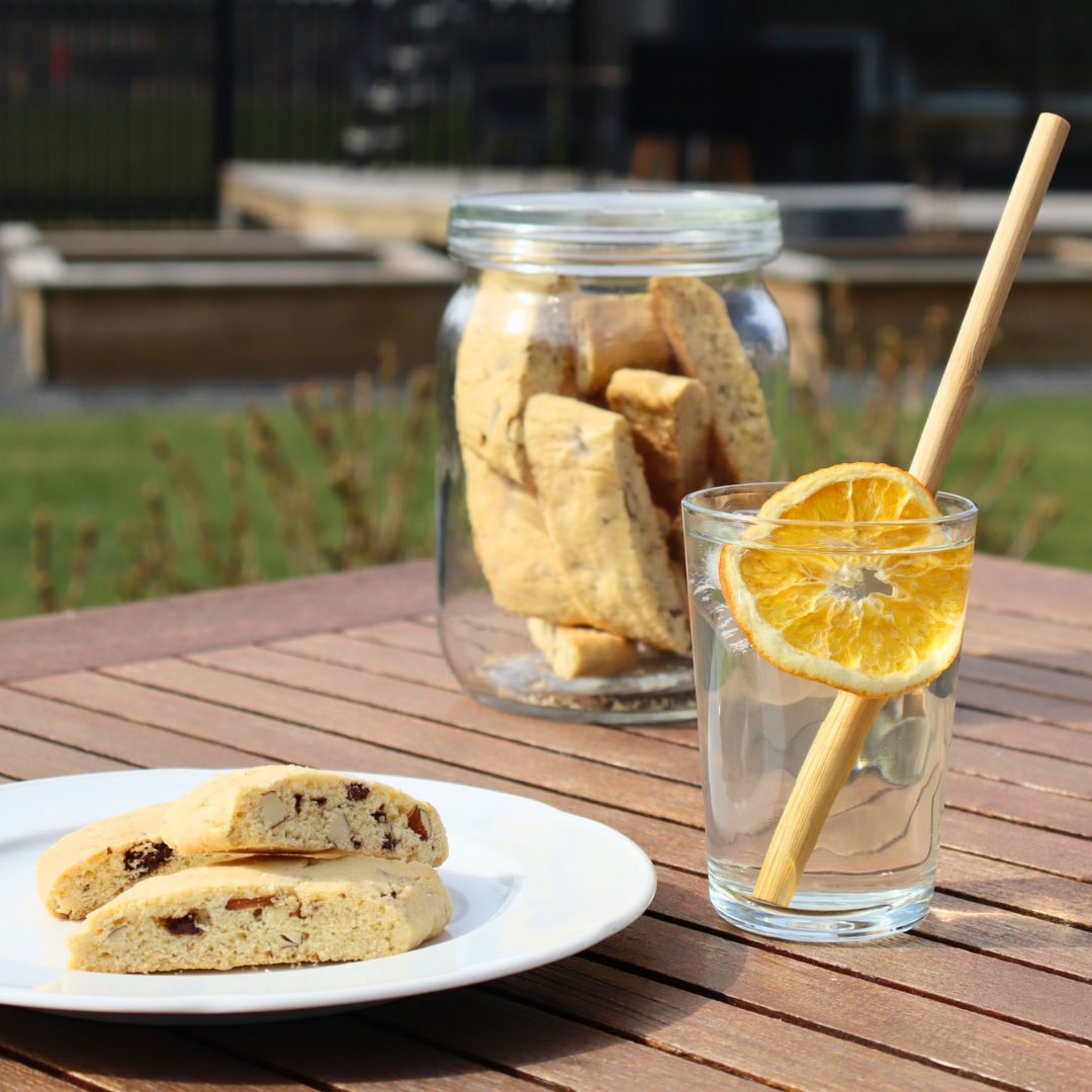 Biscotti med choklad